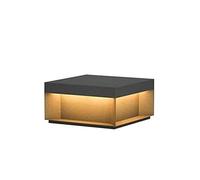 Lampadaire extérieur carré étanche en acier inoxydable - Lampe moderne à LED pour clôture, terrasse, terrasse, rue, porte, table, stigmate, surface plate, décoration de jardin (taille : 30 cm) To