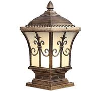 Lampadaire extérieur en Bronze, éclairage de Cour, Colonne Murale, Lampe d'extérieur, éclairage de Jardin, Couloir, clôture de Rue, Lanterne en Verre, éclairage extérieur en Aluminium, étanche, c