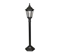 Lampadaire Extérieur en Noir 118cm Haut Intempéries Élégant Lampe Jardin Route