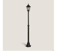 Lampadaire Extérieur en Saillie sur Pied 185 cm Black Traditional Noir