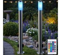 Lampadaire Extérieur Lampe De Jardin Avec Télécommande RGB LED Lot De 2