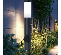 Lampadaire Extérieur Lampe de Jardin Prise Détecteur Mouvement Chemins H 60 CM