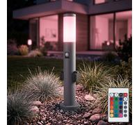 Lampadaire Extérieur Lampe de Jardin Variateur Détecteur Télécommande RGB LED H