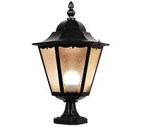 Lampadaire extérieur Moderne, Pilier d'éclairage extérieur à 1 lumière pour Porte d'entrée de de Cour