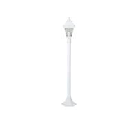 Brilliant Lampadaire extérieur NISSIE Blanc Métal/Verre 1xE27 60W IP44