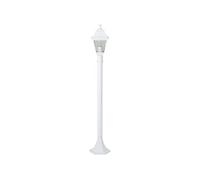 Brilliant Lampadaire extérieur NISSIE Blanc Métal/Verre 1xE27 60W IP44