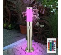 Extérieur Borne Lumineuse Lampadaire Changement de Couleur Détecteur Prises RGB