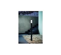 Eglo Lampadaire d'Extérieur Ravello - 1 Ampoule Moderne - en Acier Galvanisé Noir et Plastique Blanc - Lampe d'Extérieur avec Douille E27 - Ip44