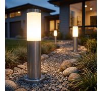 Lampadaire Extérieur Säulenleuchte Jardin Feux de Passerelle Inox 3er Set