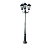 Lampadaire de jardin - VIDAXL - 3 bras - Vert - Aluminium et fonte - Romantique