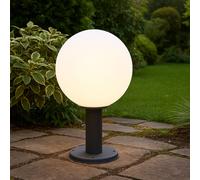 Lampadaire Extérieure Borne Lumineuse LED Boule de Verre Terrasses Anthracite D
