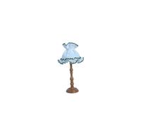 Lampadaire FADEDA 3,5V avec pied en plastique et abat-jour en tissu, LxlxH en mm : 45x45x120. Pour les crèches, les miniatures, les loisirs et le modélisme, les accessoires de maisons de poupées et le