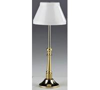 Lampadaire FADEDA avec pied métallique et abat-jour en plastique, LxlxH en mm : 45x45x110. Pour crèches, miniatures, hobby et modélisme, accessoires pour maisons de poupées et trains miniatures.
