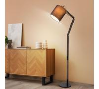 Lampadaire Gelenkleuchte Tissu Bois Dimmable LED Télécommande RGB