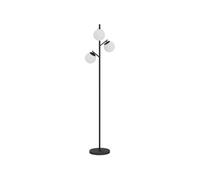 Lampadaire globe design néo-rétro 3 ampoules max. 40 W 169H cm métal noir