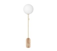 Lampadaire Globen Lighting Torrano en Travertin Beige