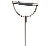 Lampadaire Gradi black base/nickel-plated frame/H 181-192cm