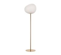 Foscarini Lampadaire Gregg Grande H 186cm blanc, or H x Ø 186x47cm