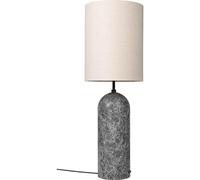Lampadaire GUBI Gravity Gris Marbre et Abat-jour en Abat-jour XL Haut
