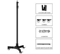Lampadaire, hauteur réglable de 76 cm à 183 cm, construction métallique, modèle 183 cm