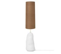 Lampadaire Hebe de Ferm Living, Grand Blanc avec Abat-jour Brun