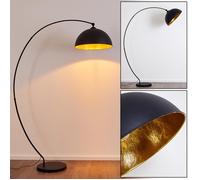 Lampadaire - HOFSTEIN - Miranda - Métal noir et or - Interrupteur au sol - Style vintage