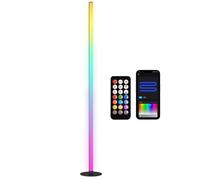 Lampadaire - HOMCOM - LED RGBIC - contrôle APP et télécommande - musique sync, 16 millions de couleurs, modes de scène et minuterie