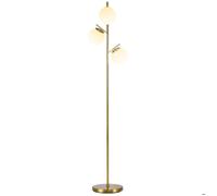 Lampadaire HOMCOM Métal 27x27x169cm Or