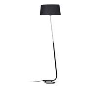 Lampadaire Hotel Avec Abat-Jour En Tissu Noir Noir