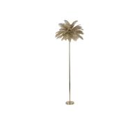 Lampadaire Imitation Plume ""Palm"" 160cm Or & Camel