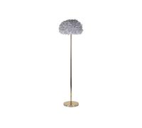 Lampadaire Imitation Plume "Slim" 170cm Or & Gris