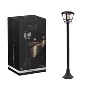 EDO Lampe de Jardin sur Pied E27 IMMA L/T Noire - Lanterne Extérieure Moderne 100 cm - Lampadaire IP44 pour Éclairage Extérieur - Luminaire sur Pied Élégante pour Jardin, Allées, Terrasse