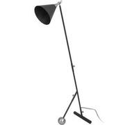 Lampadaire Industriel "Celeste" 148cm Noir & Argent