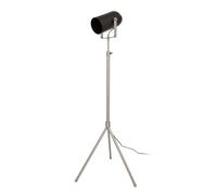 Lampadaire Industriel "Celeste" 163cm Noir & Argent Noir G