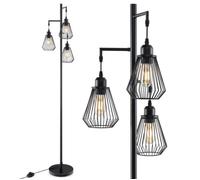 Giantex Lampadaire sur Pieds 170x25CM avec 3 Abat-Jours en Métal (Ampoule Non Incluse) Noir G