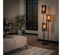 Lampadaire industriel en métal perforé 3 lampes MARIA