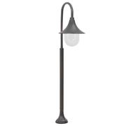 Lampadaire Jardin E27 120 cm Aluminium Blanc Éclairage Lamp de Chemin vidaXL