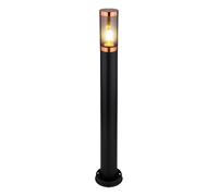 Lampadaire Jardin Extérieur Lampadaire Lampadaire Inox Extérieur, accentuation cuivre noir fumé, 1x LED 7W 806Lm blanc chaud, DxH 7,6x80cm