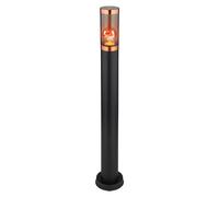 Lampadaire Jardin Lampes d'extérieur Lampadaire Luminaires d'allée , App-Sprachsteuerung Dimmbar CCT Timer IP44, cuivre noir fumé, RGB LED 10W 806Lm blanc chaud-froid, DxH 7,6x80cm