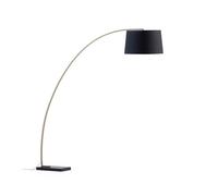 Lampadaire Juhe en métal doré et marbre noir.