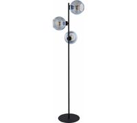 Lampadaire Kalete 3 Glaskugelschirmen En Graphite H:160cm Salon Bureau Lampe