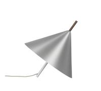 Lampadaire Kristina Dam Studio Cone Spinning Top en Aluminium Brossé et Noyer