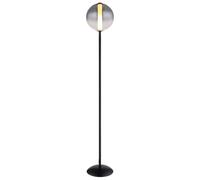 Lampadaire lampadaire boule verre fumée lampe de salon LED H 152 cm