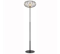 Lampadaire Lampadaire doré Lampe de salon à 1 flamme Lampe d'appoint, maille métallique, 1x douille E27, DxH 40x162 cm