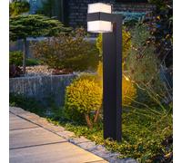 Lampadaire lampadaire lampadaire lampe d'extérieur borne lumineuse, étanche IP44 2 flammes, anthracite, 2x LED 8W 700Lm 3000K, LxlxH 15x9,5x75cm