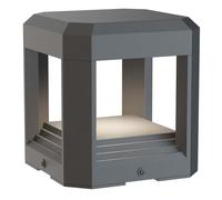 Lampadaire lampadaire lampadaire LED lampe de jardin éclairage de chemin aluminium gris IP65