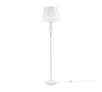 Lampadaire lampadaire lampe d'appoint lampadaire métal blanc douille E14 H 165cm