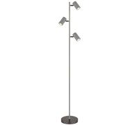 Lampadaire lampadaire lampe d'appoint lampe de salon grise orientable H 154 cm