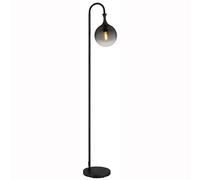 Lampadaire lampadaire lampe d'appoint verre lampe de salon mobile fumée 152 cm