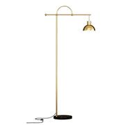 Lampadaire Lampadaire Nordique en Métal avec Abat-Jour Suspendu et Base en marbre Lampe sur Pied d'étude pour Chambre à Coucher Salon Lampe sur Pied (Couleur : Or + Noir Taille : Dimmer Switch)